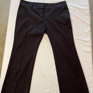 Ann Taylor Black Dress Pant  With a Slightly Flared Leg, Size 14P